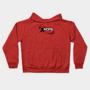 White and Black FCFS design Kids Hoodie